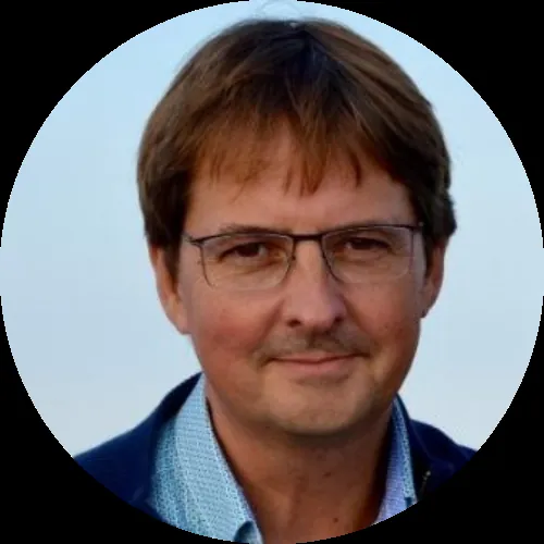 Portrait of Jan Declercq, co-founder of Blue-C